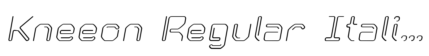 Kneeon Regular Italic
